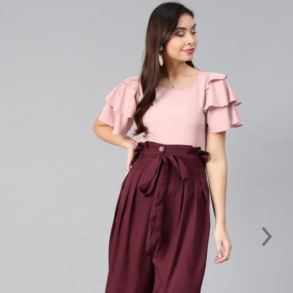Bitterlime Women Peach Coloured Solid 